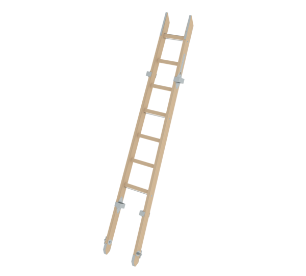 Scaling ladder upper section wood DIN EN 1147 | © MUNK GmbH