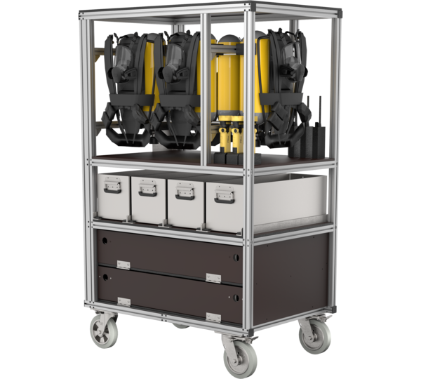 Mobile contain. breath. apparatus double canister | © MUNK GmbH