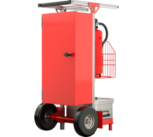 SafeCaddy® "Mobile fire alarm system" with loading, back | © MUNK GmbH