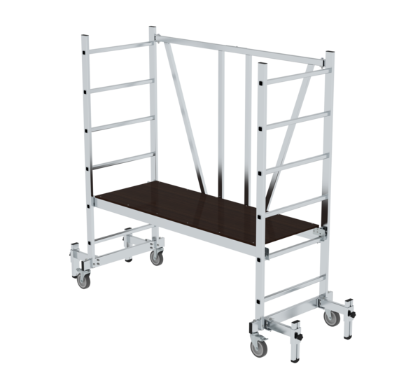 ML folding scaffolding with telescopic outrigger | © MUNK GmbH