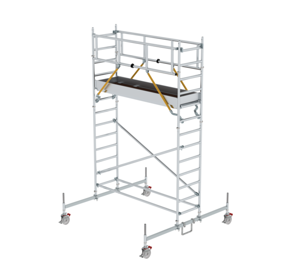 Fold.scaff. SG 2,45x0,75 m, w. chass.bar, pf H=3.26 m | © MUNK GmbH