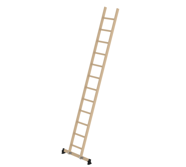 Echelle d'appui en bois avec traverse nivello® 12nombre de marches | © MUNK GmbH