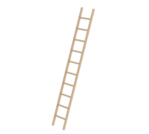 Straight ladder wood w/o stabiliser, 10 rungs | © MUNK GmbH