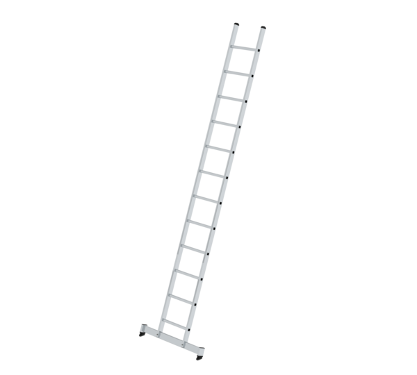 Straight ladder w. nivello stabiliser, 12 rungs | © MUNK GmbH