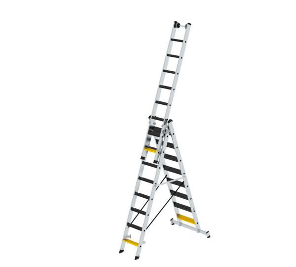 Multi-purpose ladder with steps, 3-section | © MUNK GmbH