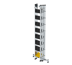 Multi-purpose ladder with steps, 3-section | © MUNK GmbH