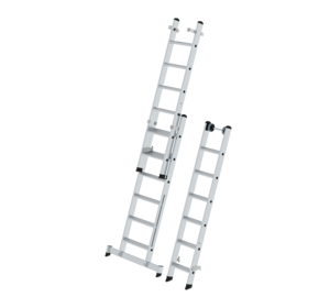 Multi-purpose ladder with steps, 3-section | © MUNK GmbH
