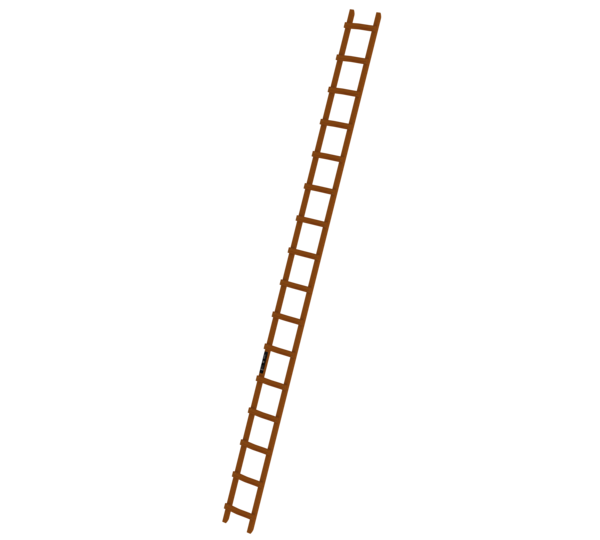 Roof ladder wood, 16 rungs | © MUNK GmbH