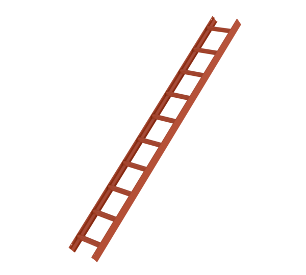 Roof ladder, red, 10 rungs | © MUNK GmbH
