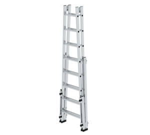 Alu. double-sided ladder, 2x8 rungs | © MUNK GmbH