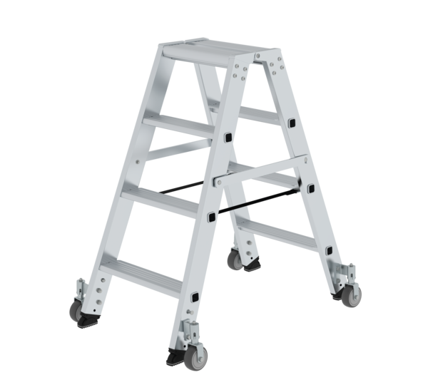 Double-sided ladder, 2-sided acc w.castors 2x4 st. | © MUNK GmbH