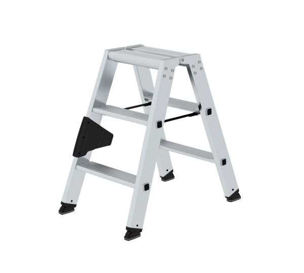 Stufen-Stehleiter beidseitig begehbar, 2x3 Stufen | © MUNK GmbH