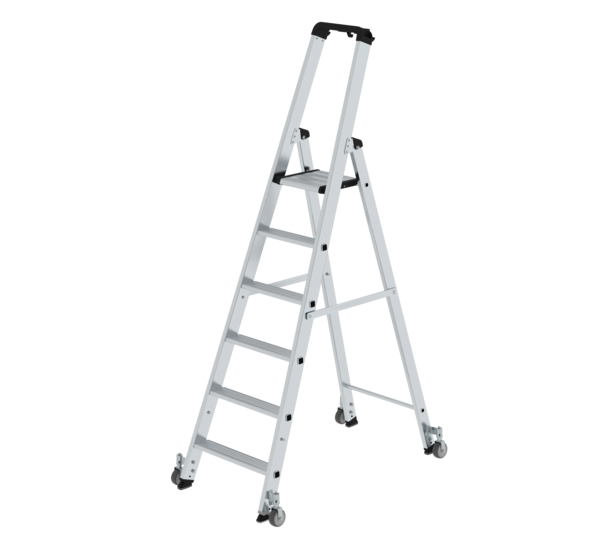 2-sided ladder, 1-sided access w. castors, 6 st. | © MUNK GmbH