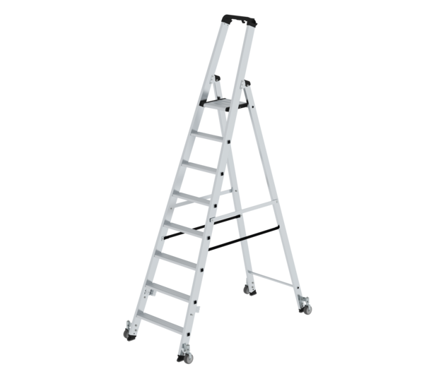 2-sided ladder, 1-sided access w. castors, 8 st. | © MUNK GmbH