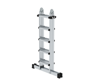 Telescopic ladder 4-sec. with stabiliser, 4x5 rgs | © MUNK GmbH