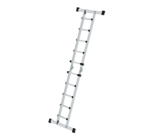 Telescopic ladder 4-sec. with stabiliser, 4x5 rgs | © MUNK GmbH