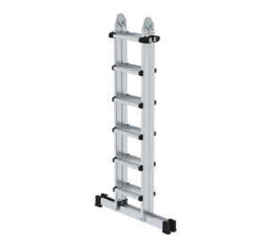 Telescopic ladder 4-sec. with stabiliser, 4x6 rgs | © MUNK GmbH