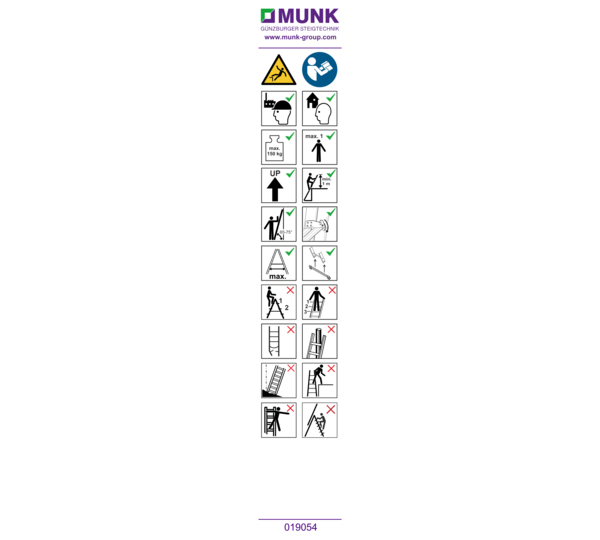 Sticker with user information | © MUNK GmbH