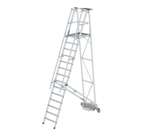 Platform ladder folding w. narr.u-carriage 14 st | © MUNK GmbH