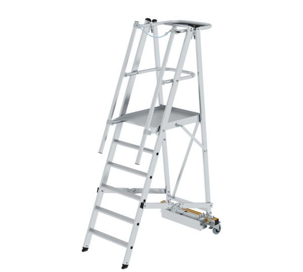 Platform ladder folding w. narr.u-carriage 6 steps | © MUNK GmbH