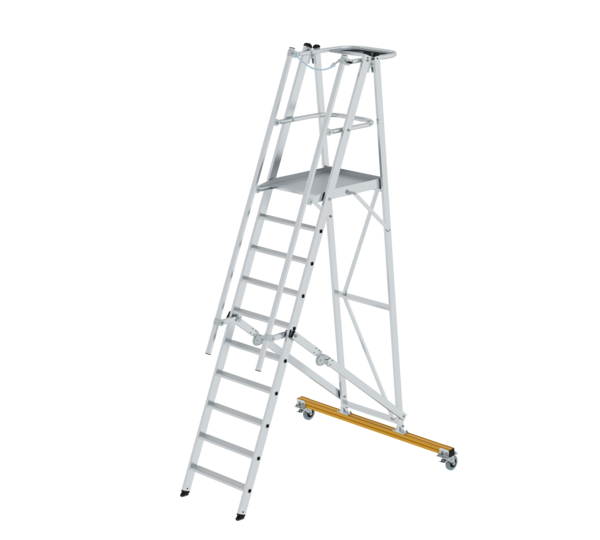 Platform ladder, folding and mobile, 10 steps | © MUNK GmbH