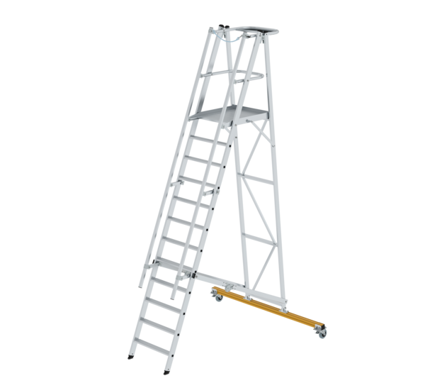 Plattformleiter klappbar und fahrbar, 12 Stufen | © MUNK GmbH