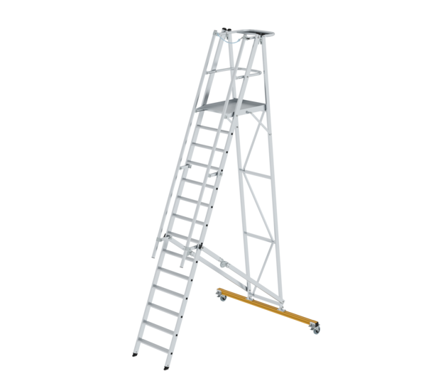 Platform ladder, folding and mobile, 14 steps | © MUNK GmbH