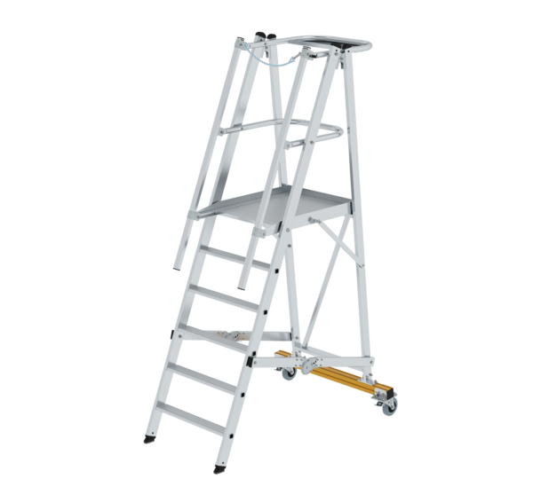 Platform ladder, folding and mobile, 6 steps | © MUNK GmbH