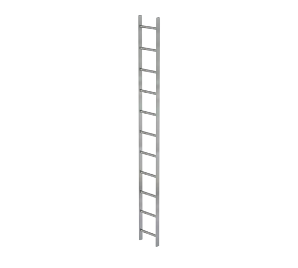 Shaft ladder, galv. st., 300 mm clear width 11 rgs | © MUNK GmbH
