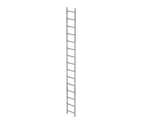 Shaft ladder, galv. st., 400 mm clear width 15 rgs | © MUNK GmbH