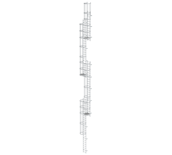 Mult-fl.vert. ladder w.back prot, anod.alu 19.96 m | © MUNK GmbH