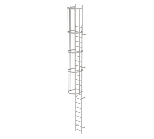 Sing.fl. vertical ladder w.bk prot.st.st.7.64m | © MUNK GmbH