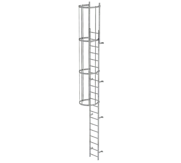 Sing.fl. vertical ladder w.bk prot.gal.st.6.80m | © MUNK GmbH