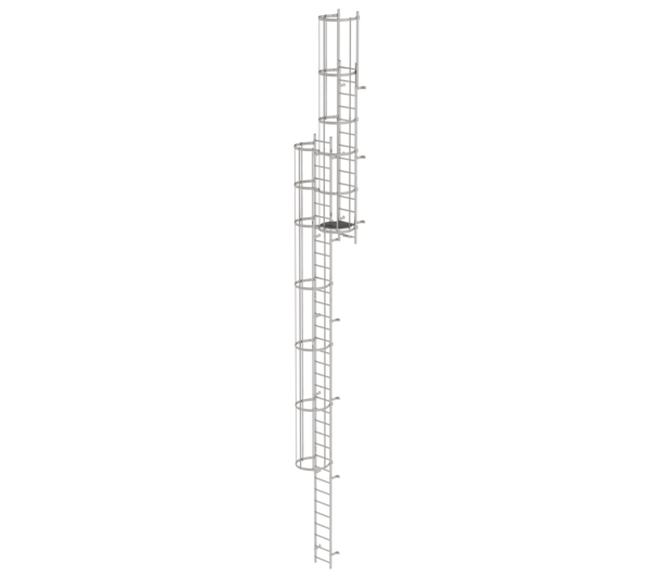 Multi.fl. vertical ladder w.bk prot.st.st.12.96m | © MUNK GmbH