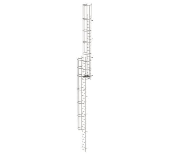 Multi.fl. vertical ladder w.bk prot.st.st.15.48m | © MUNK GmbH