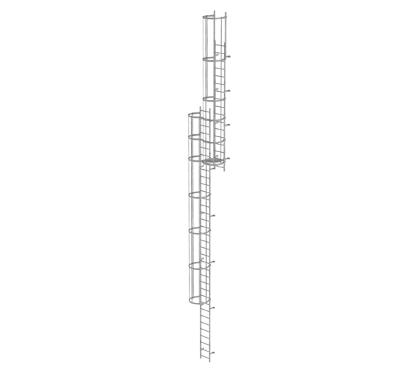 Multi.fl. vertical ladder w.bk prot.gal.st.13.80m | © MUNK GmbH