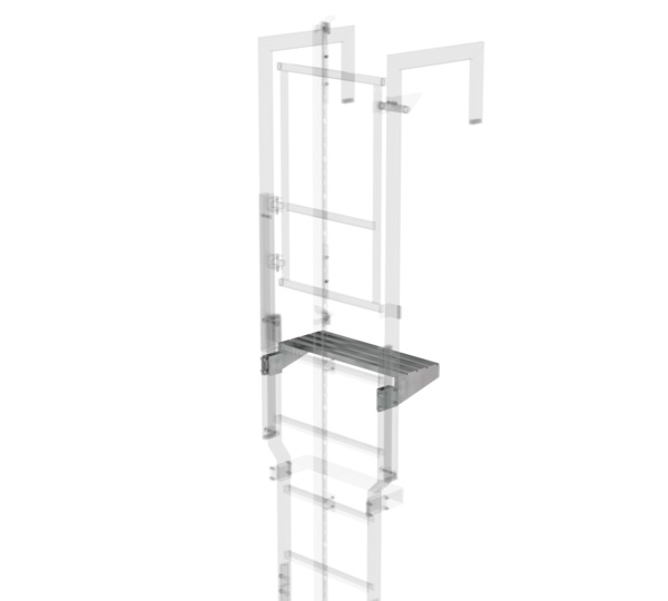 Exit step galvanised steel 620 x 250mm | © MUNK GmbH