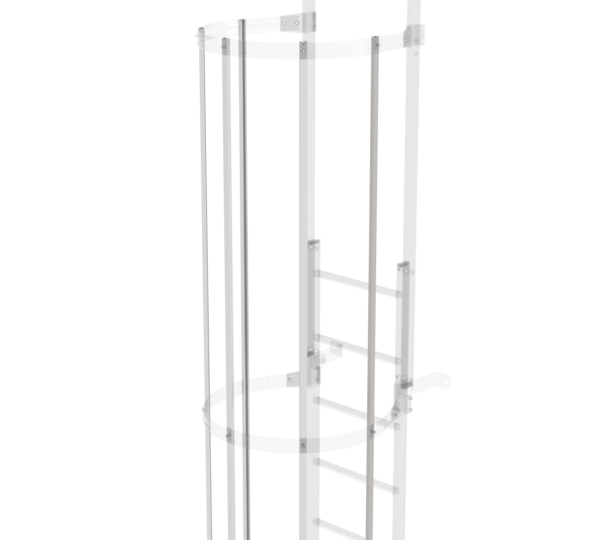 Back protection hoop strut, 3,000 mm long, stainless steel | © MUNK GmbH