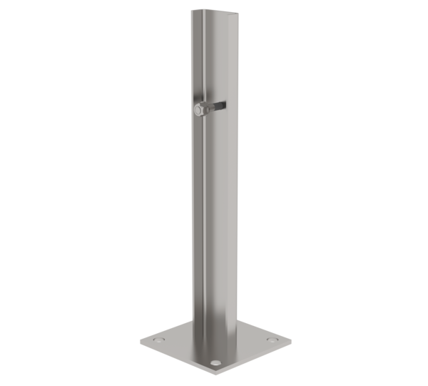 Plaque de base pour fixation au sol, inox | © MUNK GmbH