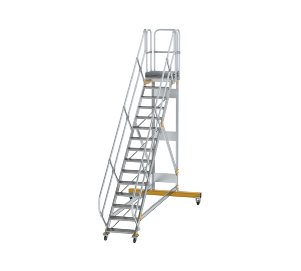 Platform stairs 45° mobile st. width 600 mm, 15 st | © MUNK GmbH