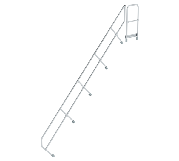 Stairs w. plat. 45° 2nd handrail for 16 steps, 45° | © MUNK GmbH