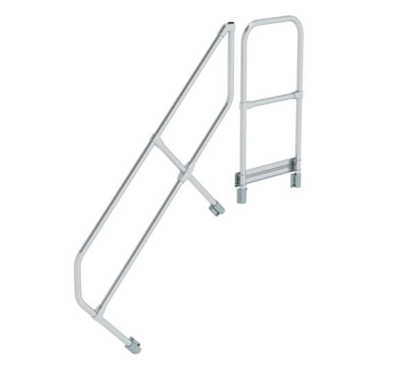 Treppe m. PF 45° 2. Handlauf für 5 St., 45° | © MUNK GmbH