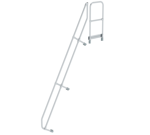 Stairs w. plat. 60° 2nd handrail for 12 steps, 60° | © MUNK GmbH