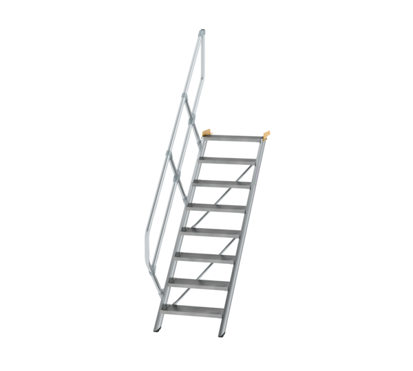 Stairs 45° step width 600 mm, 8 steps, gr. alu | © MUNK GmbH
