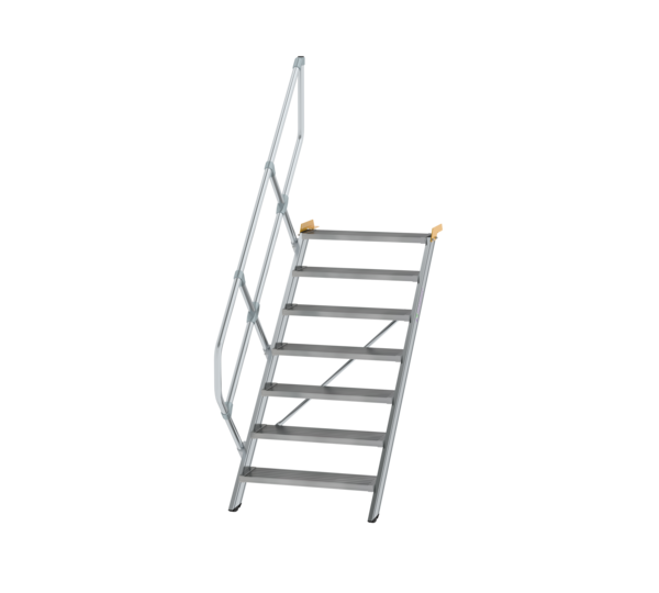 Stairs 45° step width 800 mm, 7 steps, gr. alu | © MUNK GmbH