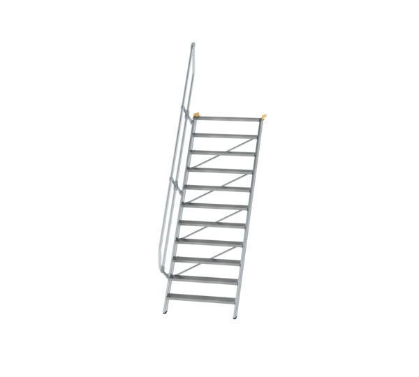 Stairs 60° step width 1,000 mm, 11 steps, gr. alu | © MUNK GmbH