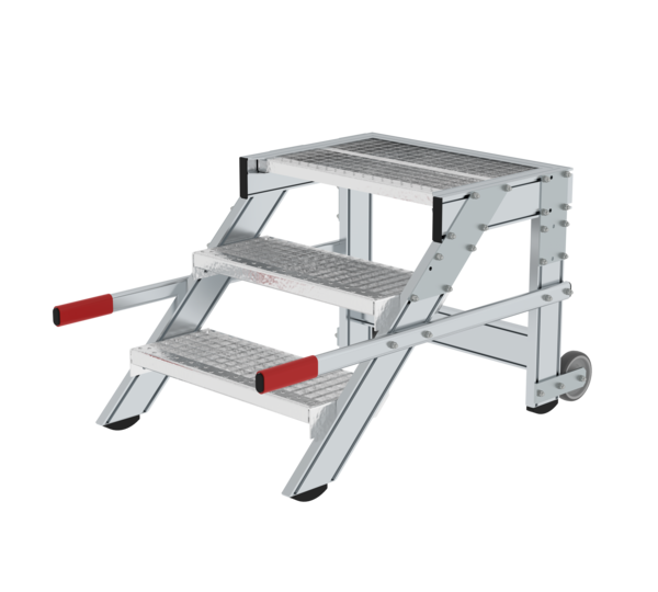 Work platform mobile 600 mm st width, 3 steps | © MUNK GmbH