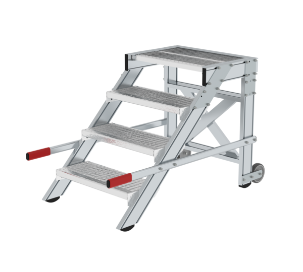 Work platform mobile 600 mm st width, 4 steps | © MUNK GmbH