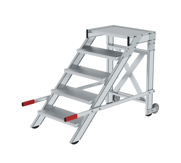 Work platform mobile 600 mm st width, 5 steps | © MUNK GmbH
