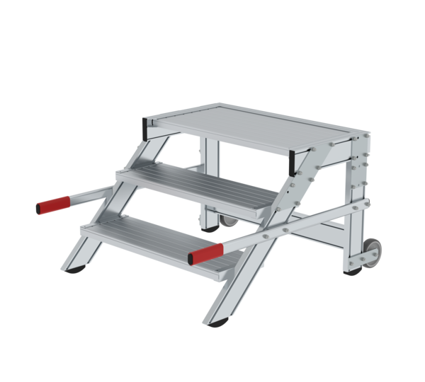 Work platform mobile 800 mm st width, 3 steps | © MUNK GmbH
